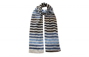 Stetson Scarf Summer Stripes blue/brown/white stripes