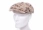Preview: Stetson Hatteras Organic Linen Print Sustainable beige leaves