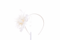 Preview: Seeberger Fascinator Federblume ivory