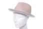 Preview: Bedacht Fedora Stroh/Stoff taupe