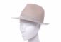 Preview: Bedacht Fedora Stroh/Stoff taupe