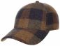 Mobile Preview: Stetson Baseball Cap Check Wool cognac/sand/blue