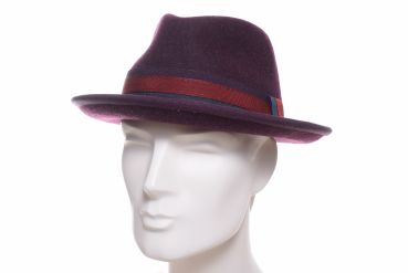 Bedacht Trilby Wolle beere