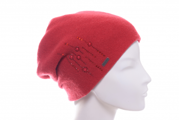 McBurn Slouch mit Strass rot