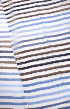Stetson Scarf Summer Stripes blue/brown/white stripes