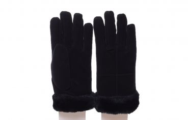 Faustmann Handschuhe Touch Webpelz schwarz