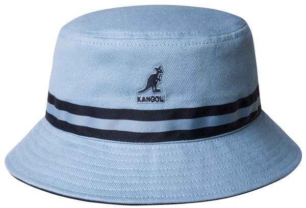 Kangol Stripe Lahinch Bucket hat light blue