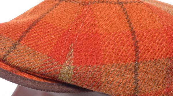 Fiebig 6-Panel Cap Harris Tweed orange