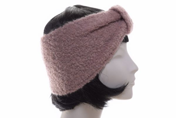 Bedacht Boucle Stirnband rosa
