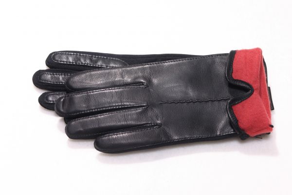 Roeckl Leather and Spandex Handschuh schwarz